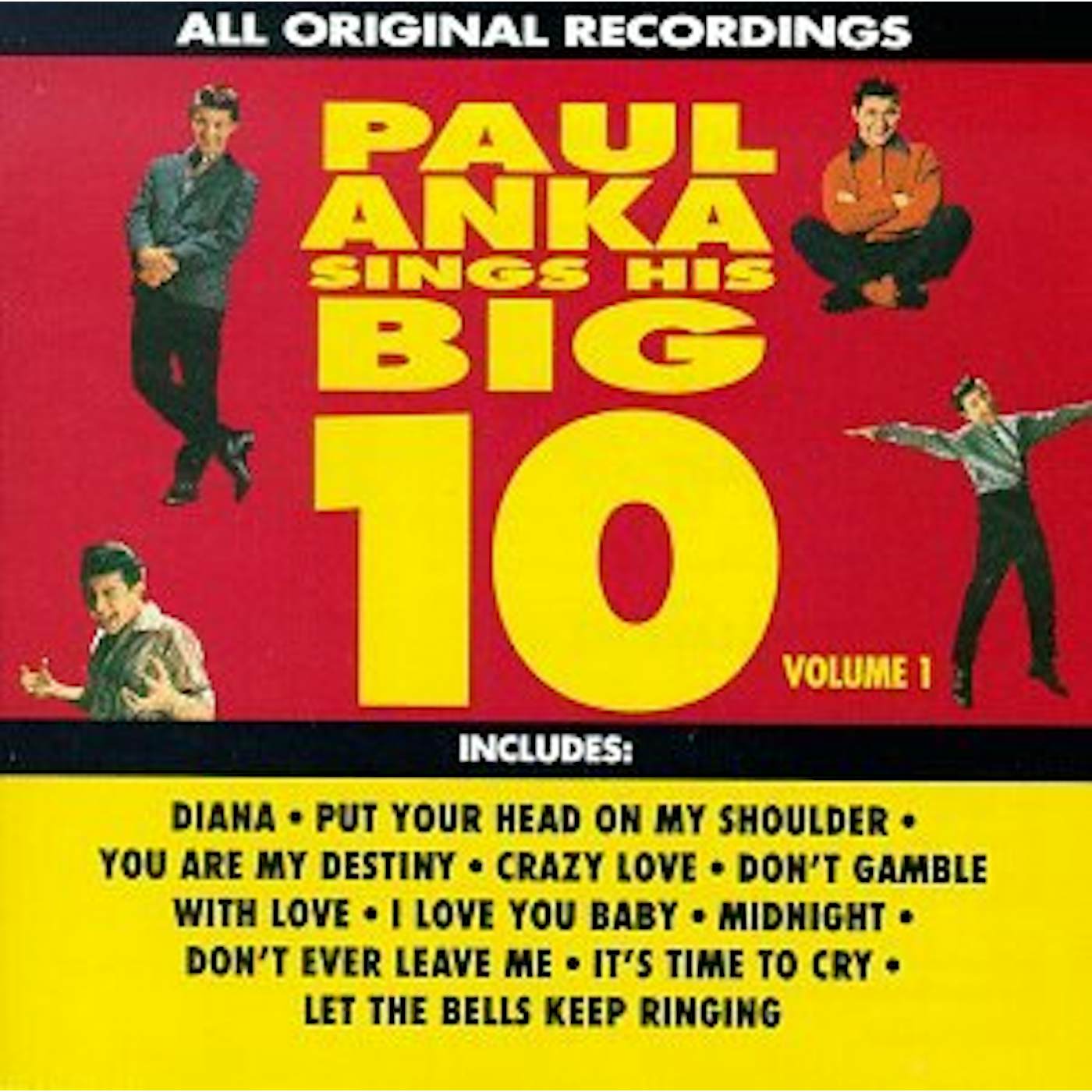 Paul Anka SING HIS BIG TEN 1 CD