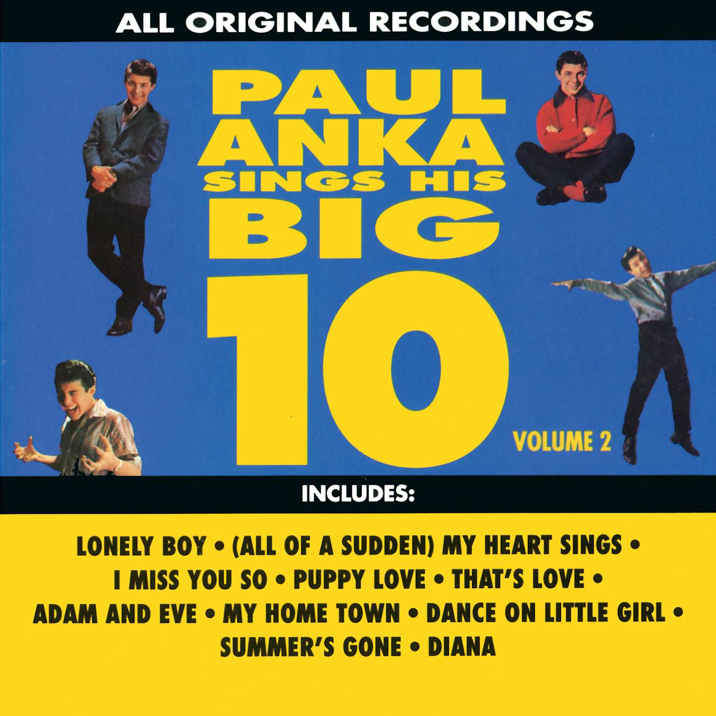 Paul Anka SINGS HIS BIG TEN 2 CD