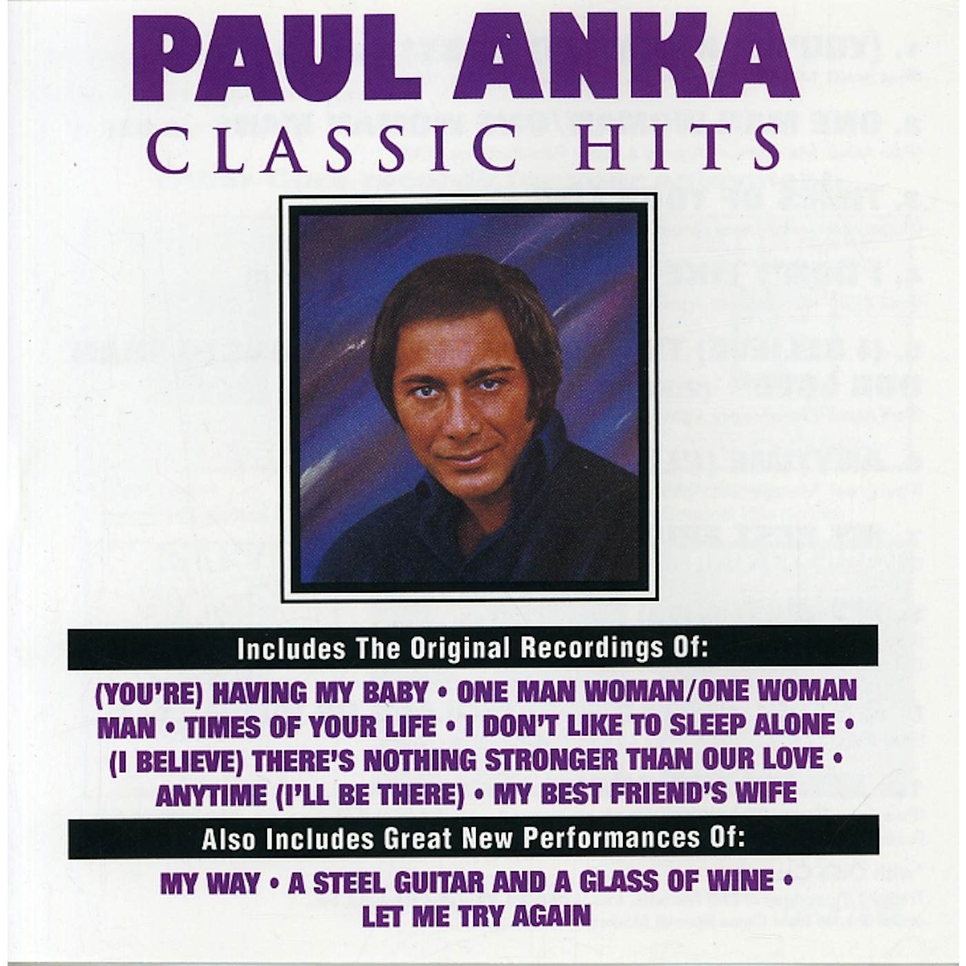 Paul Anka CLASSIC HITS CD