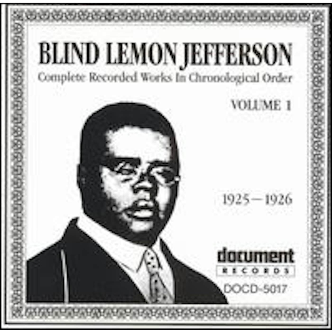 Blind Lemon Jefferson COMPLETE RECORDED 1 CD