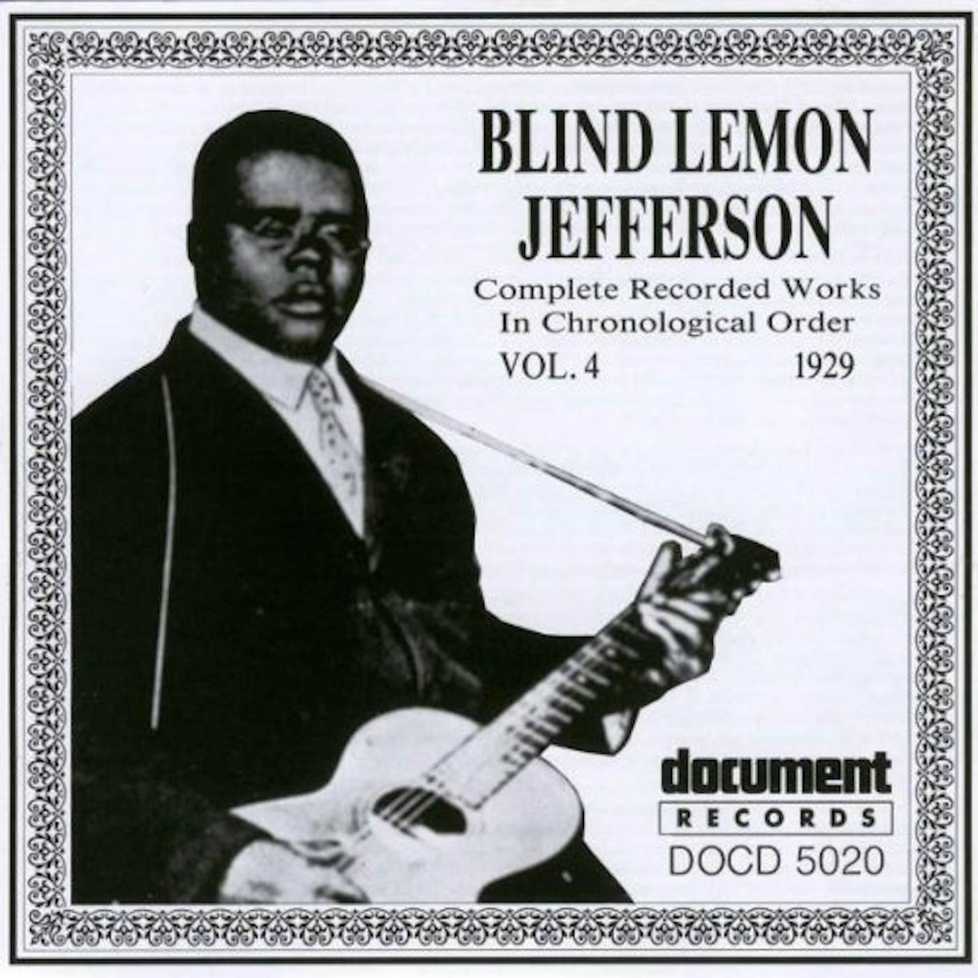 Blind Lemon Jefferson COMPLETE RECORDINGS 1925-1929 VOL. 4 (1929) CD