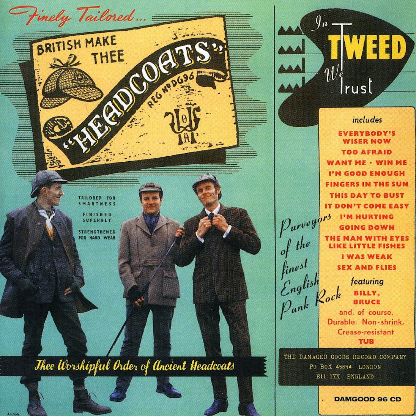 Thee Headcoats IN TWEED WE TRUST CD