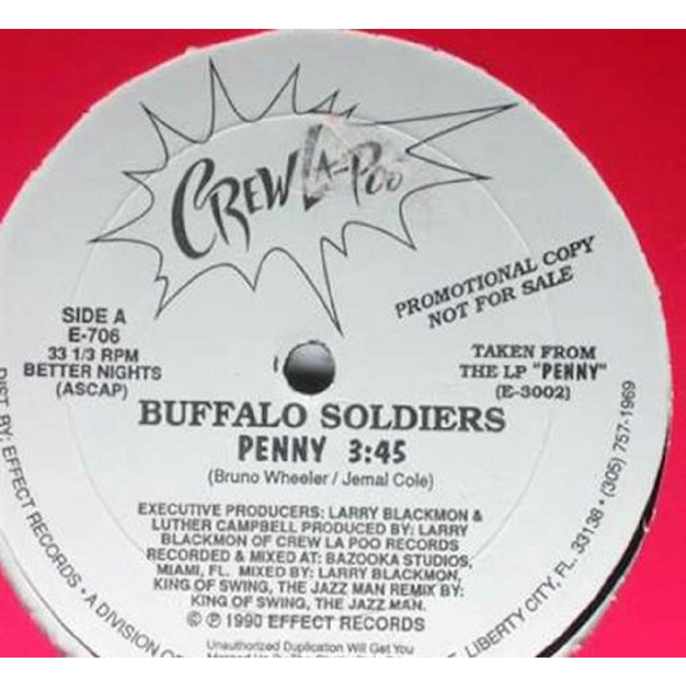 Buffalo Soldiers PENNY Vinyl Record