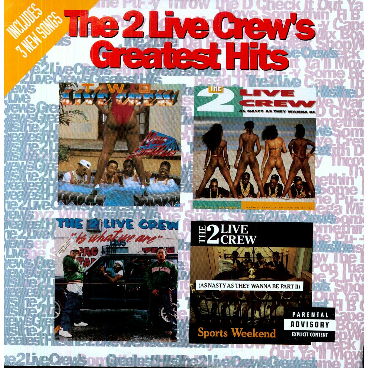 2 LIVE CREW Greatest Hits Vinyl Record