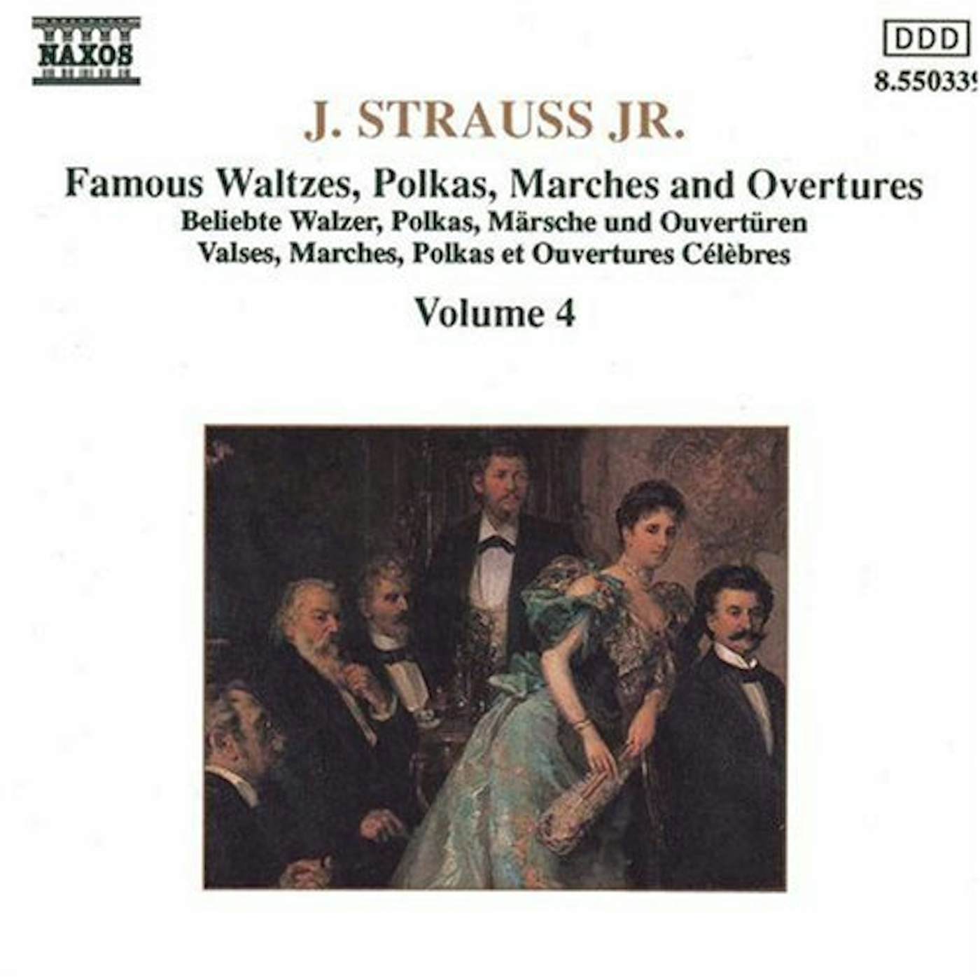 J. Strauss WALTZES, POLKAS, MARCHES & OVERTURES 4 CD