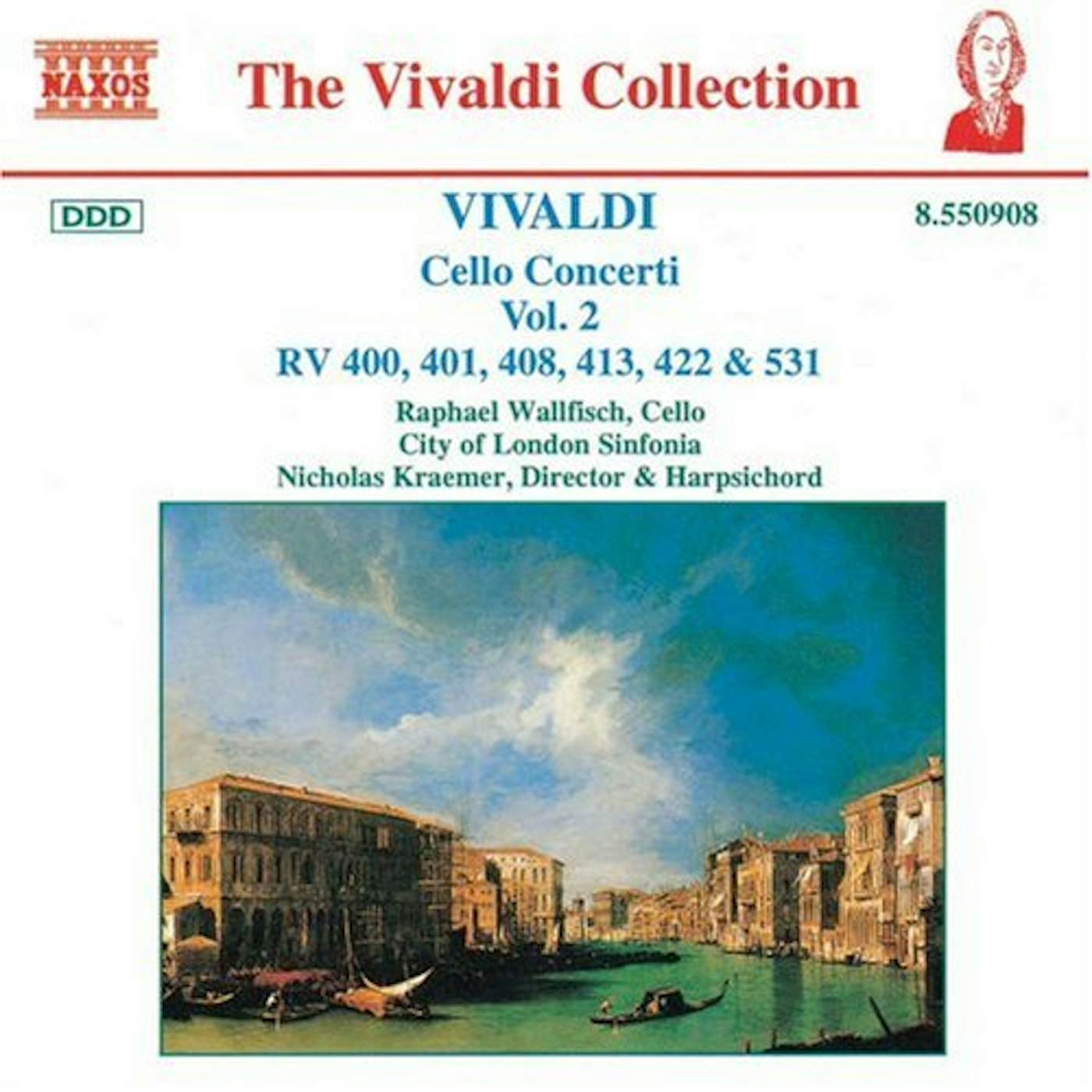 Antonio Vivaldi CELLO CONCERTOS VOL. 2 CD