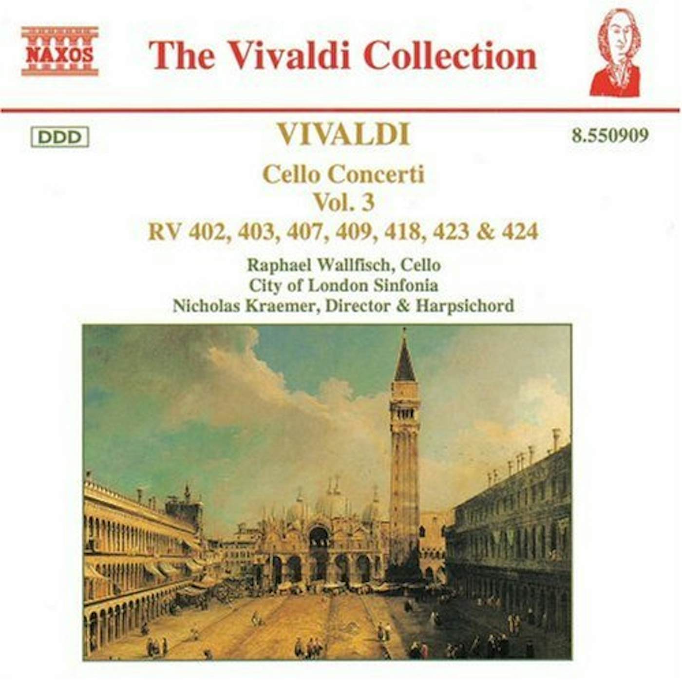 Antonio Vivaldi CELLO CONCERTOS VOL. 3 CD