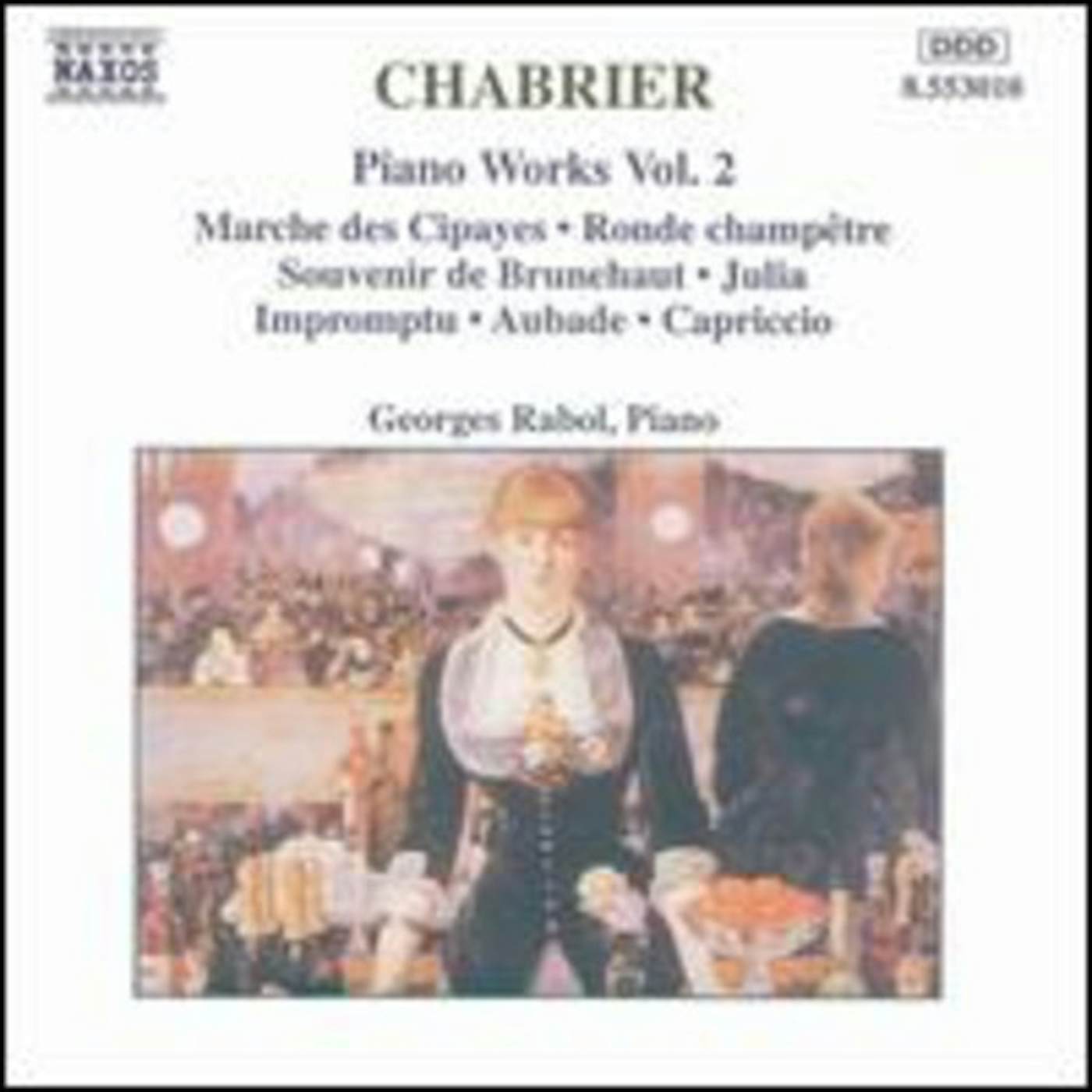 Chabrier PIANO MUSIC 2-RABOL CD