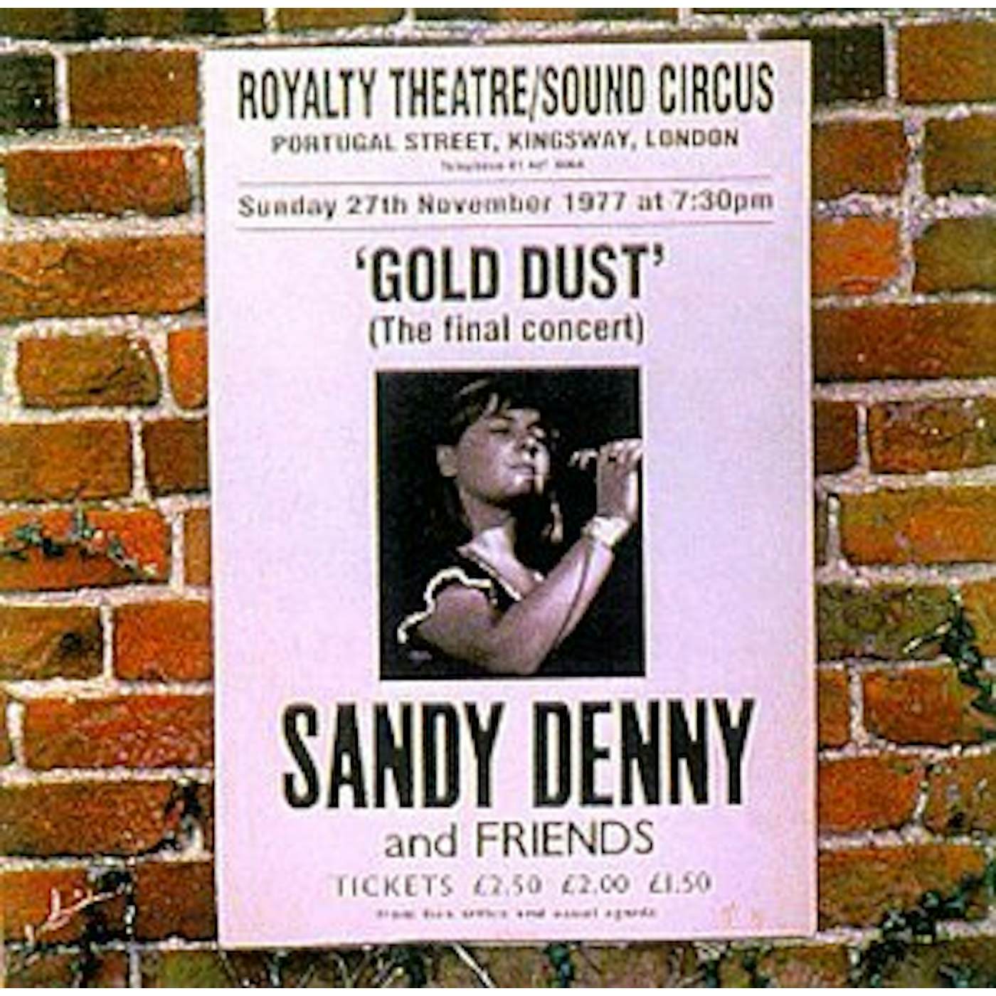 Sandy Denny GOLD DUST: LIVE AT THE ROYALTY CD