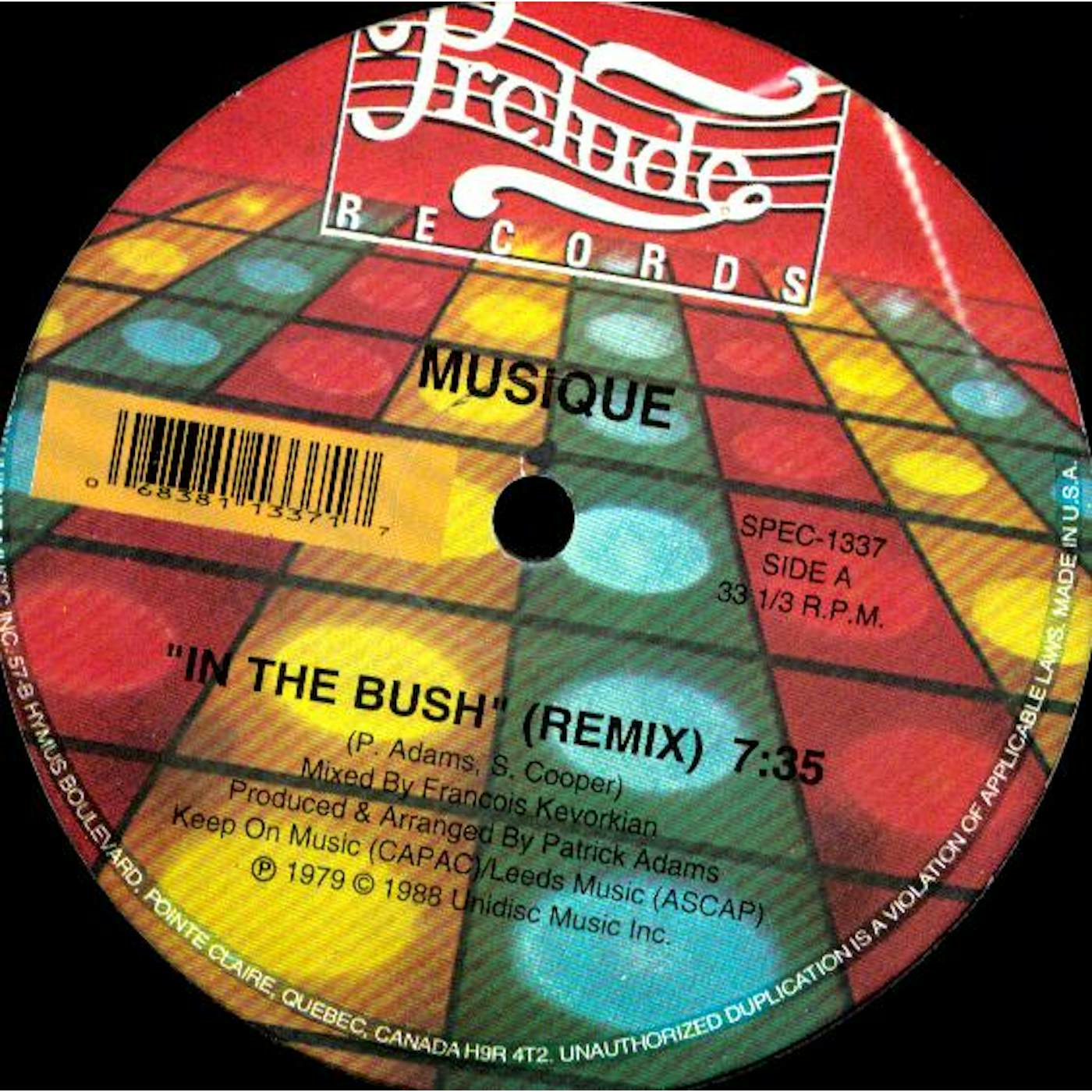 Musique IN THE BUSH Vinyl Record