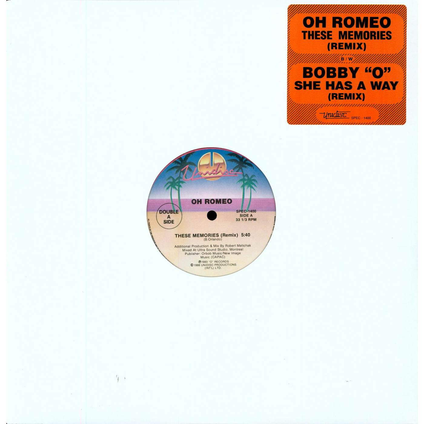 Oh Romeo These Memories Vinyl Record
