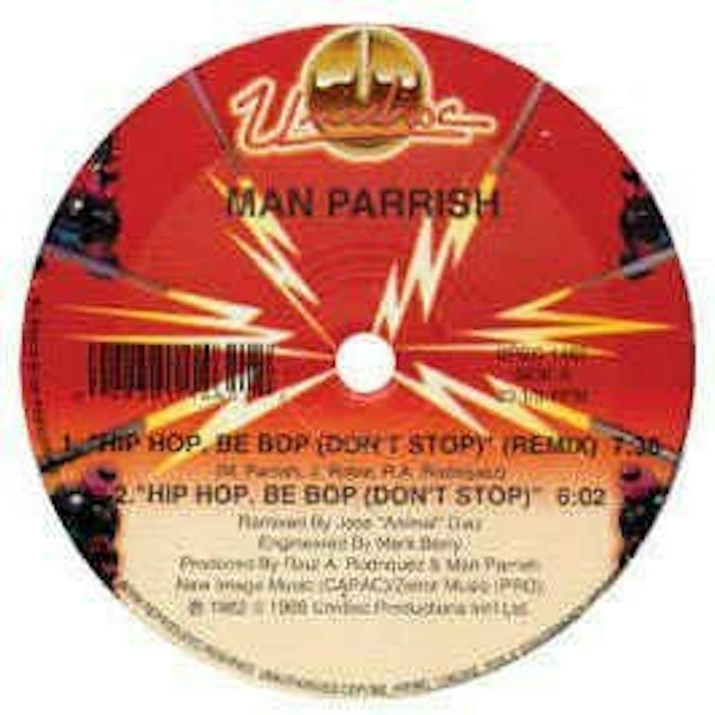 Man Parrish HIP HOP BE BOP Vinyl Record - Canada Release