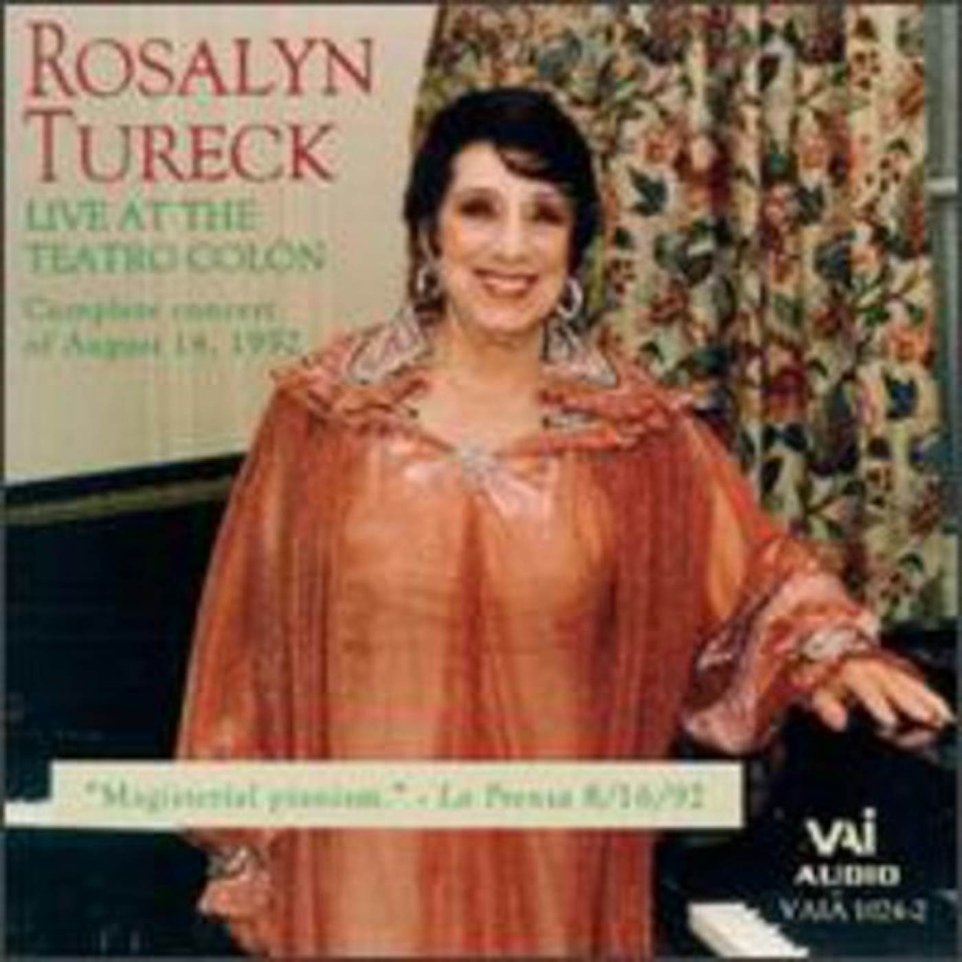 Rosalyn Tureck LIVE AT TEATRO COLON CD