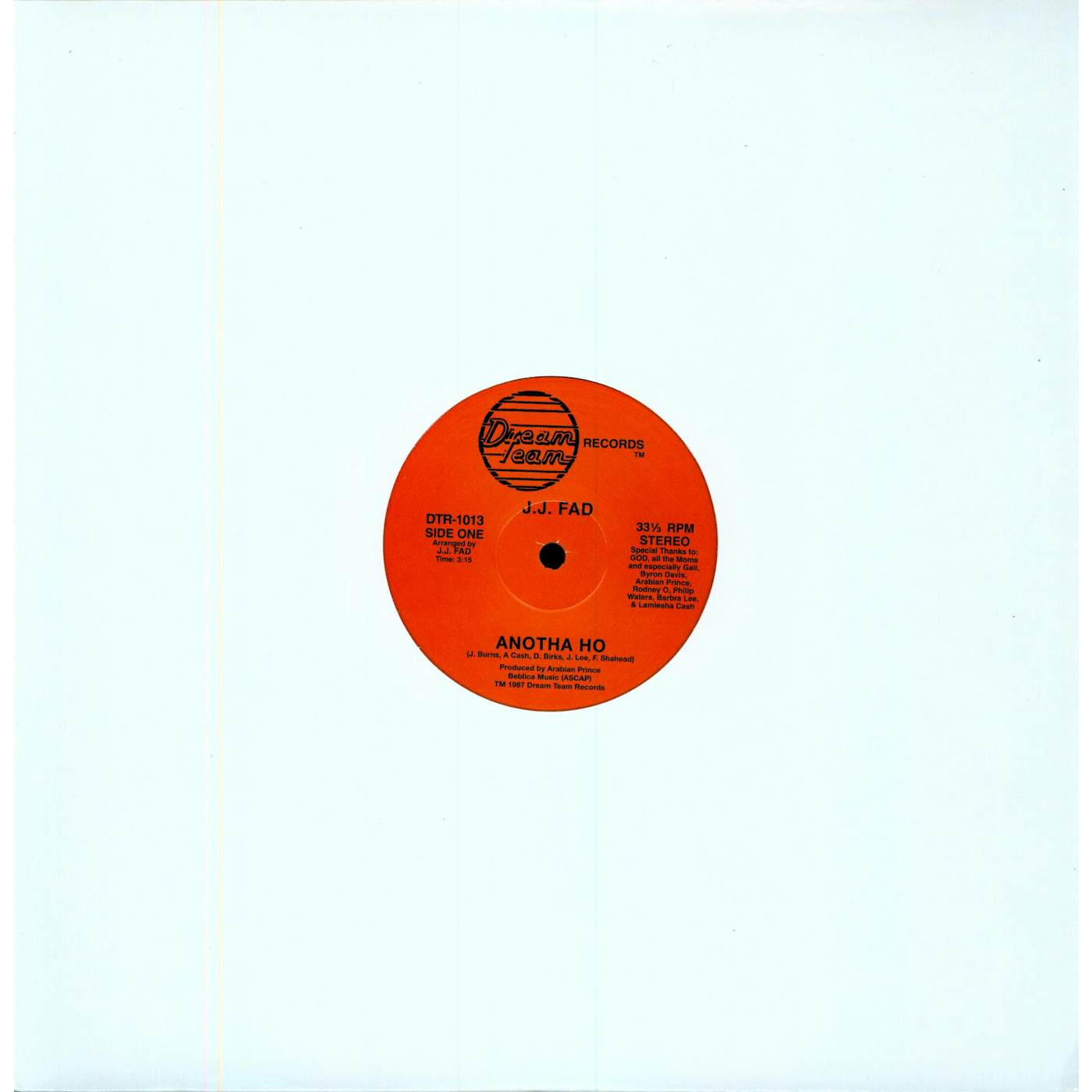 J.J. Fad Supersonic Vinyl Record
