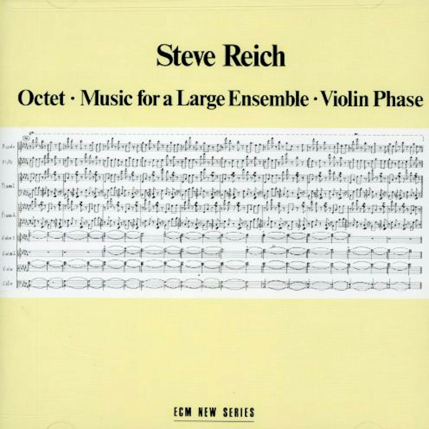 Steve Reich OCTET: MUSIC FOR LARGE ENSEMBLE CD