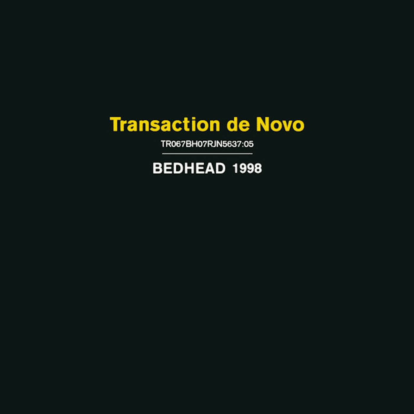 Bedhead TRANSACTION DE NOVO CD