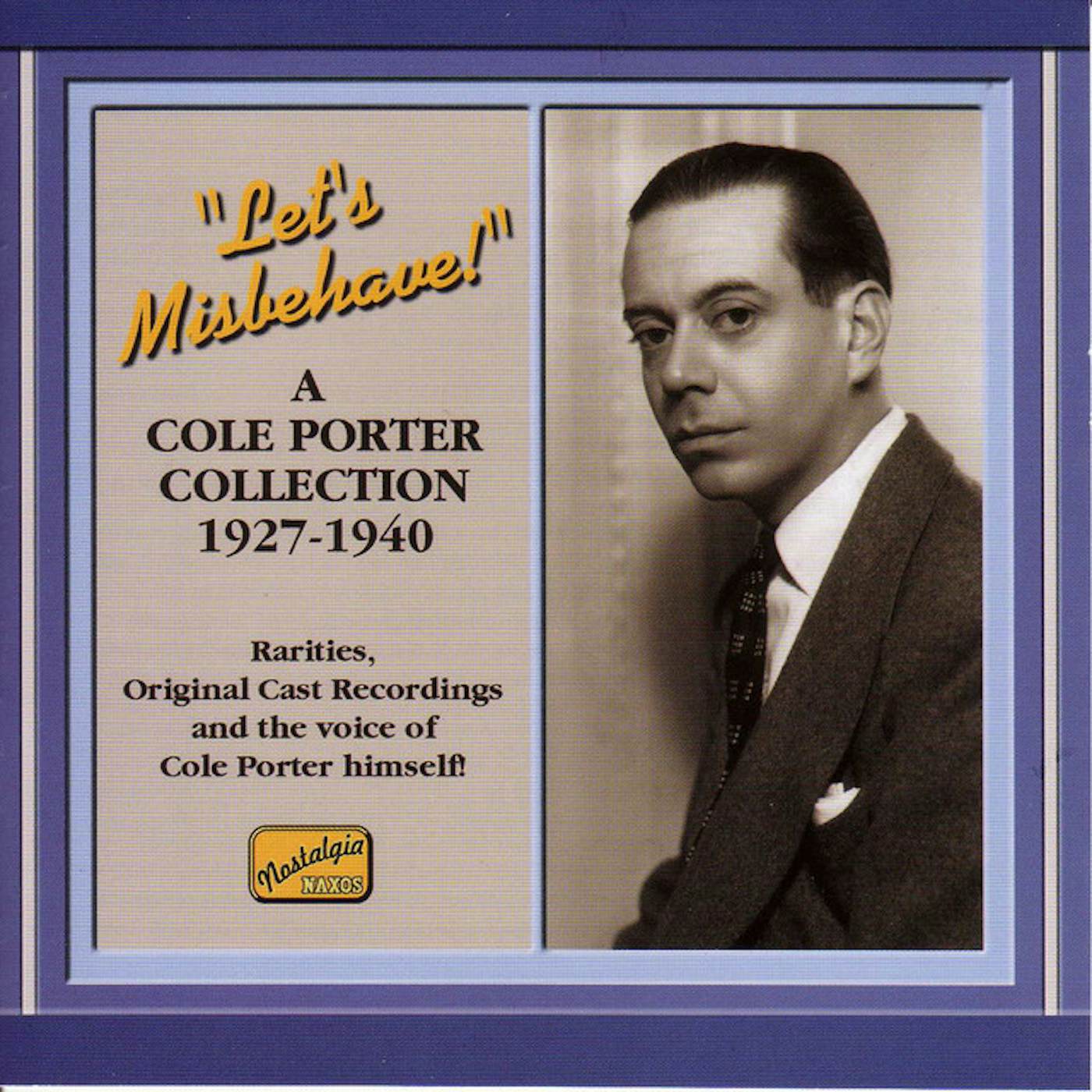 Cole Porter LET'S MISBEHAVE 1927-1940 CD
