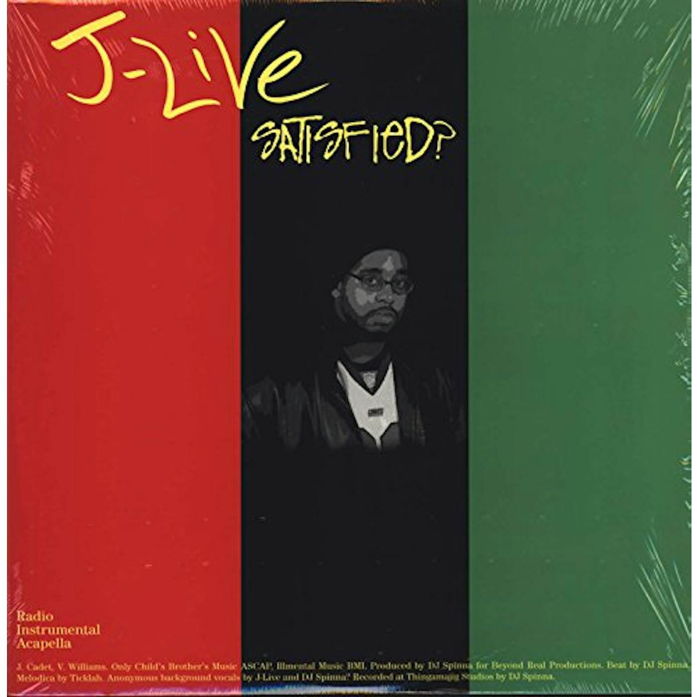 J-Live SATISFIED / A CHANGED LIFE Vinyl Record