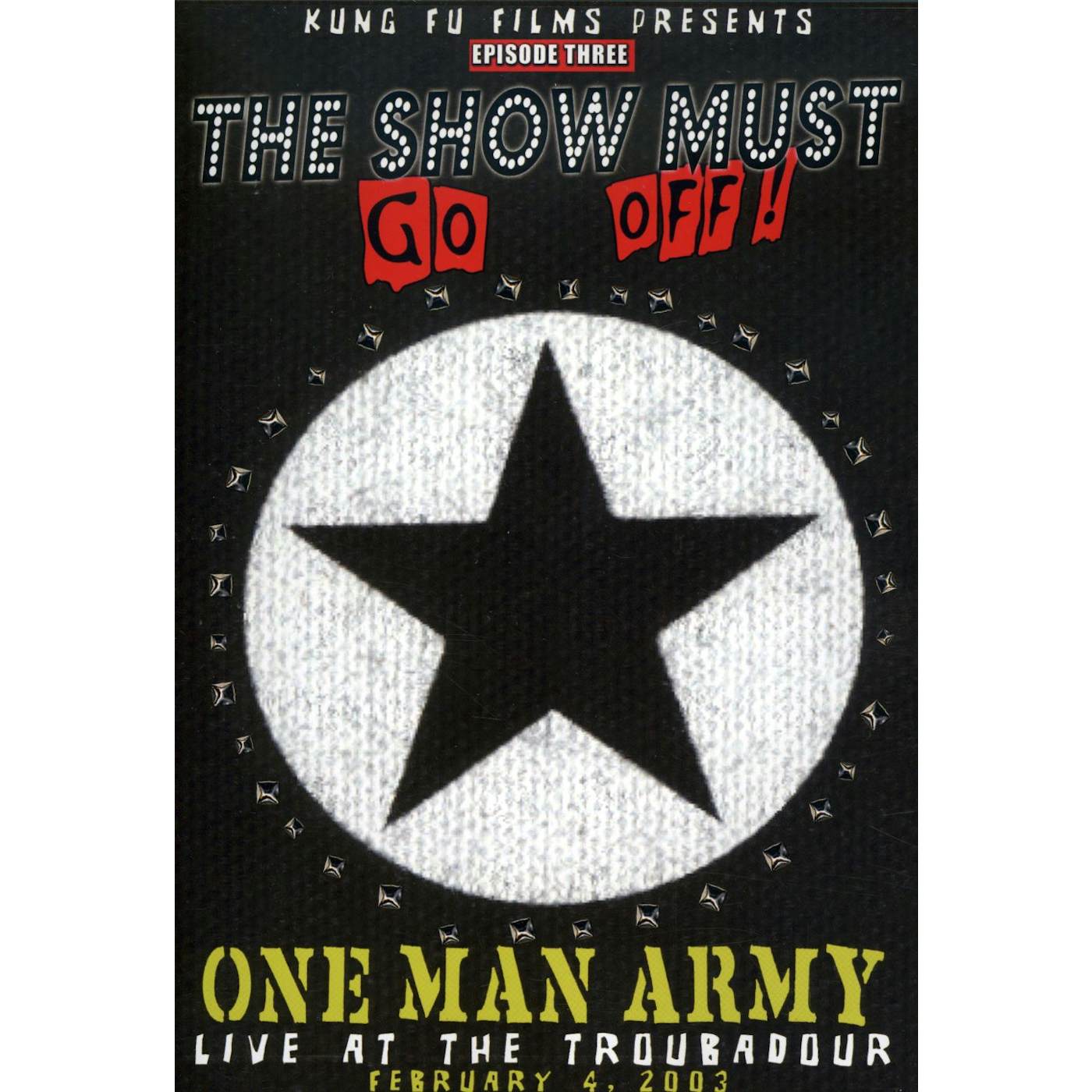 One Man Army LIVE AT THE TROUBADOUR DVD