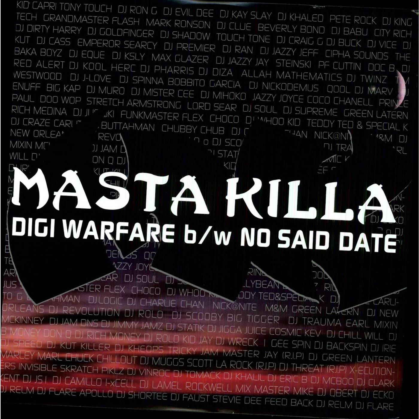 Masta Killa DIGI WARFARE / NO SAID DATE Vinyl Record