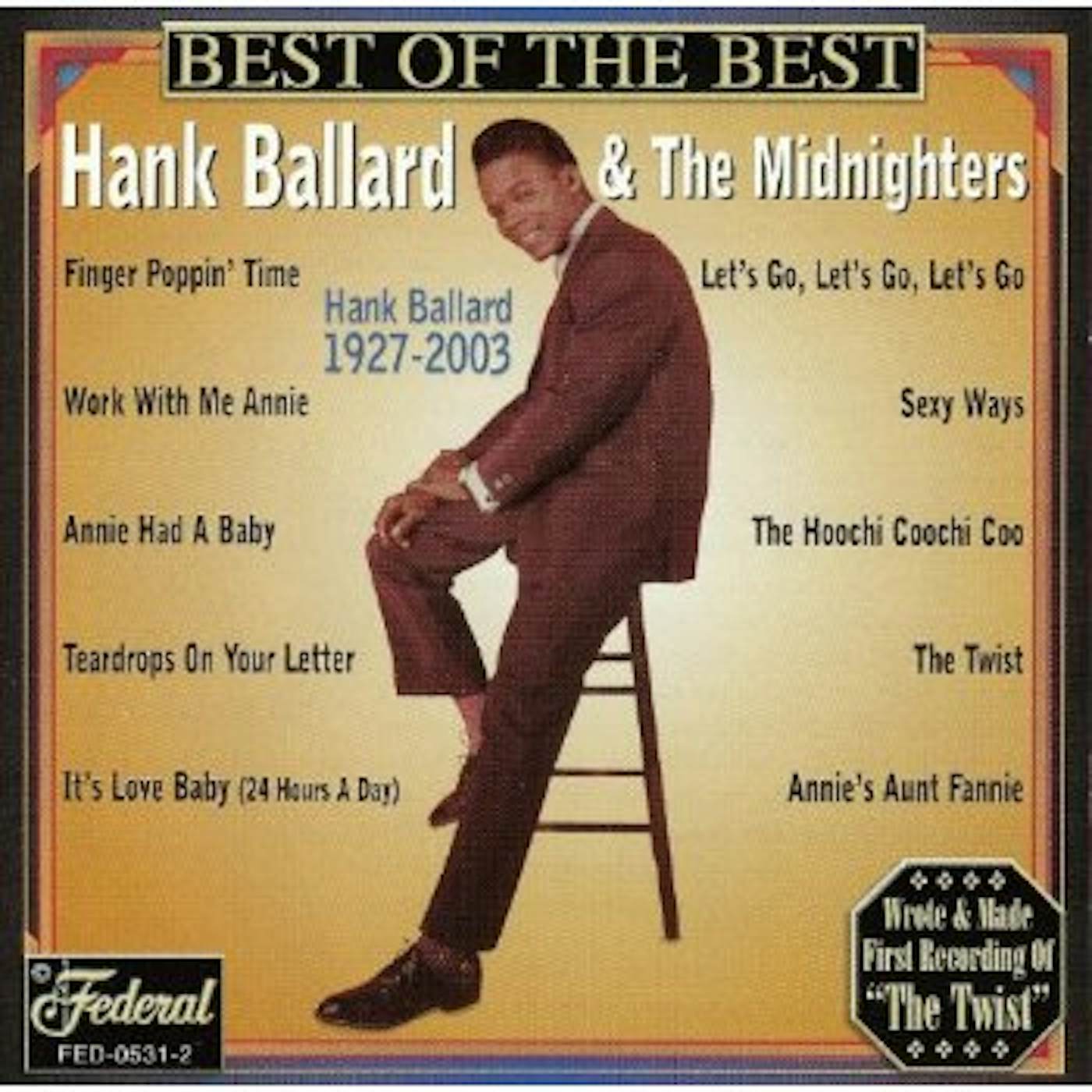 Hank Ballard BEST OF THE BEST CD
