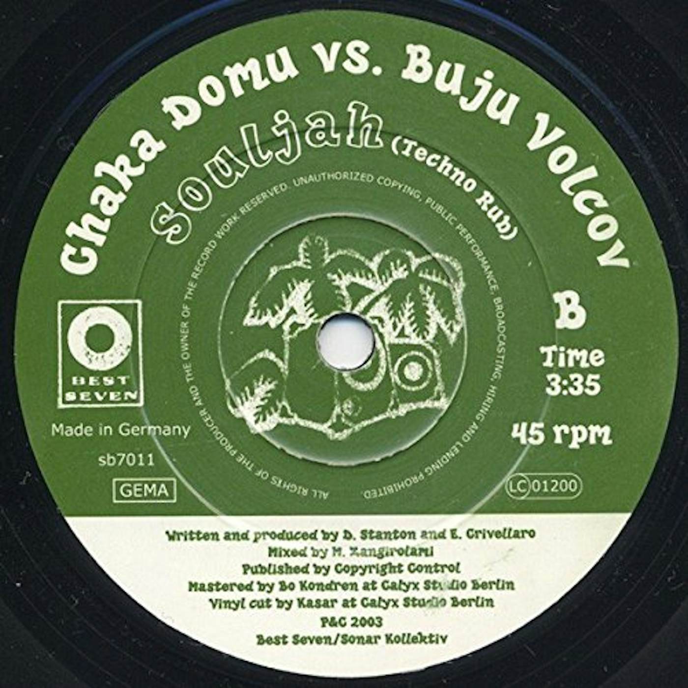 Chaka Domu / Buju Volcov SOULJAH Vinyl Record