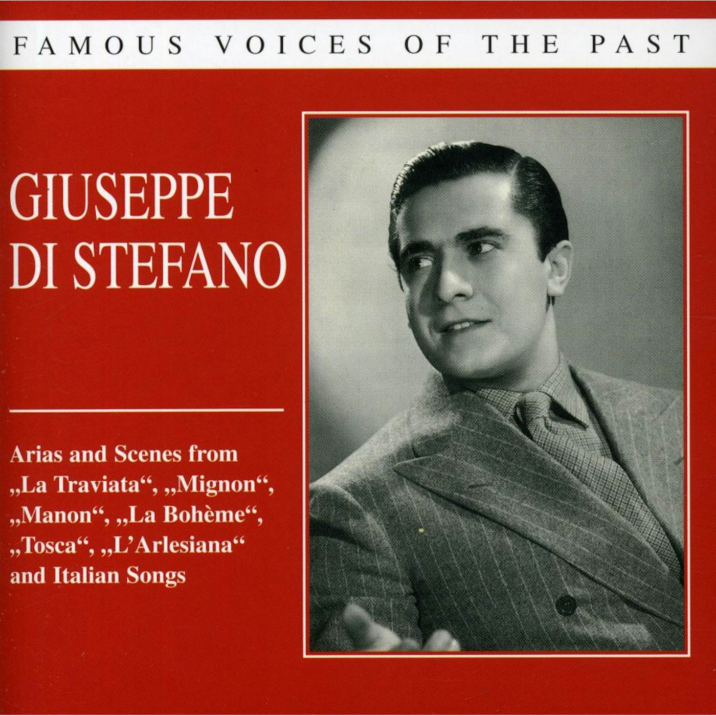 Giuseppe Di Stefano SINGS ARIAS SCENES & ITALIAN SONGS CD