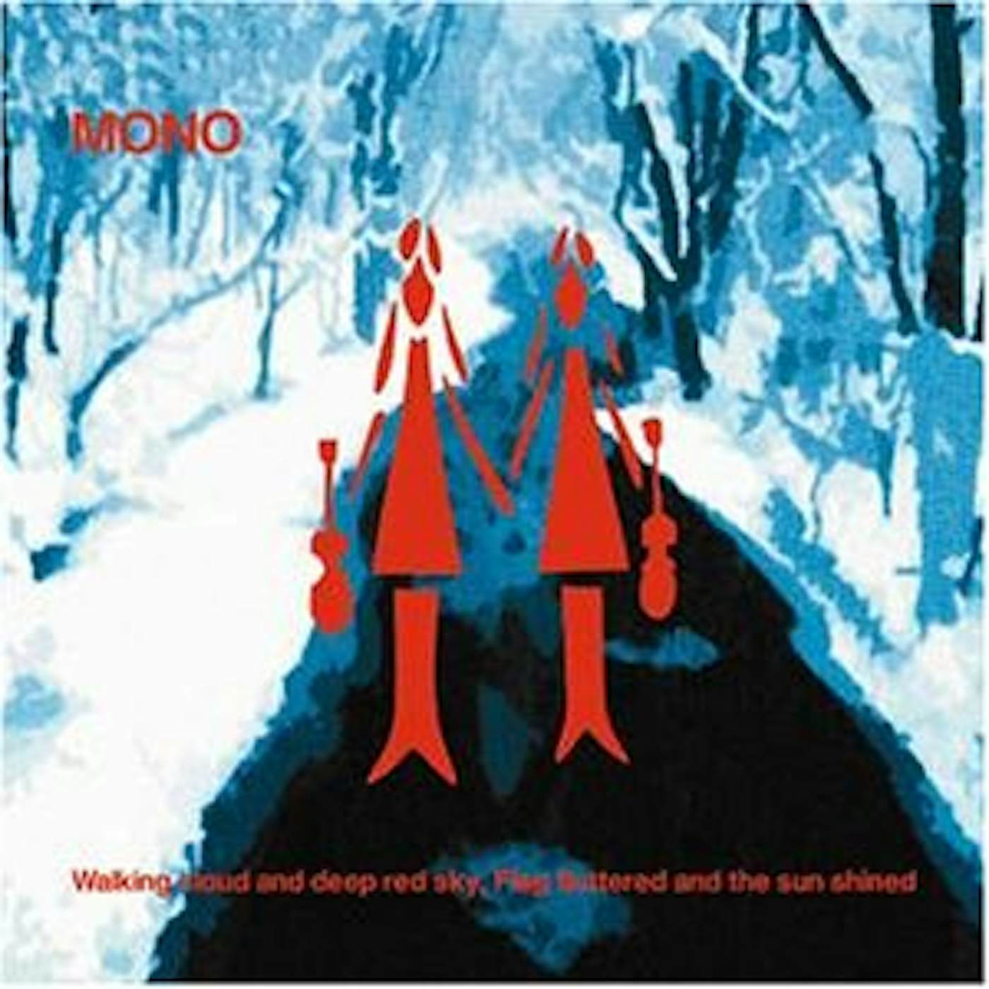 MONO WALKING CLOUD & DEEP RED SKY FLAG FLUTTERED Vinyl Record
