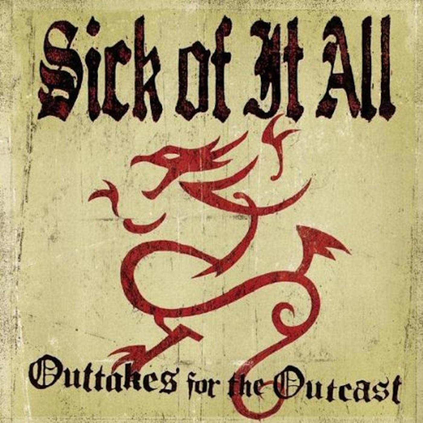 Sick Of It All OUT-TAKES FOR OUTCASTS CD