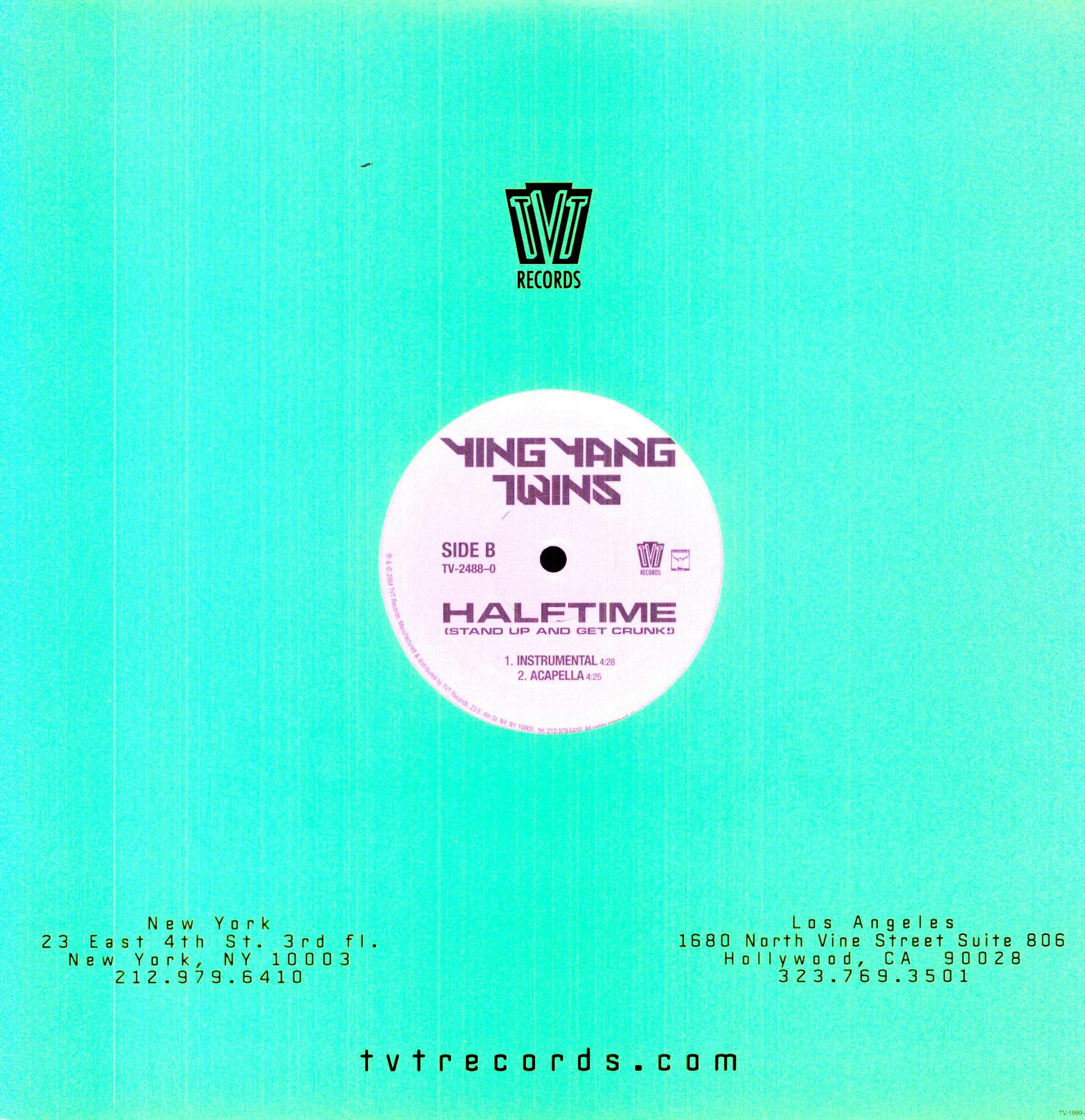 Ying Yang Twins Halftime (stand up and get crunk!) Vinyl Record