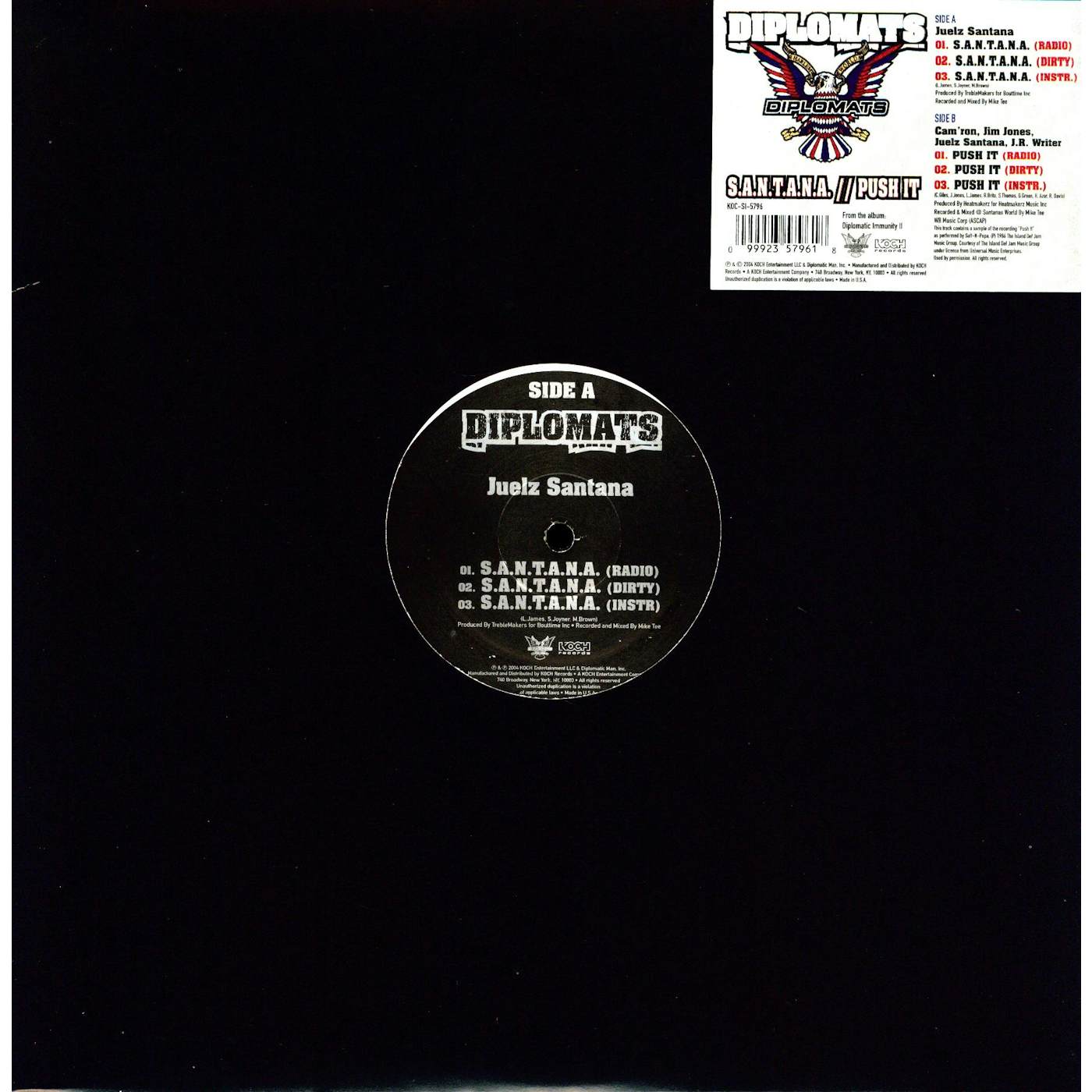 Diplomats S.A.N.T.A.N.A: PUSH IT Vinyl Record