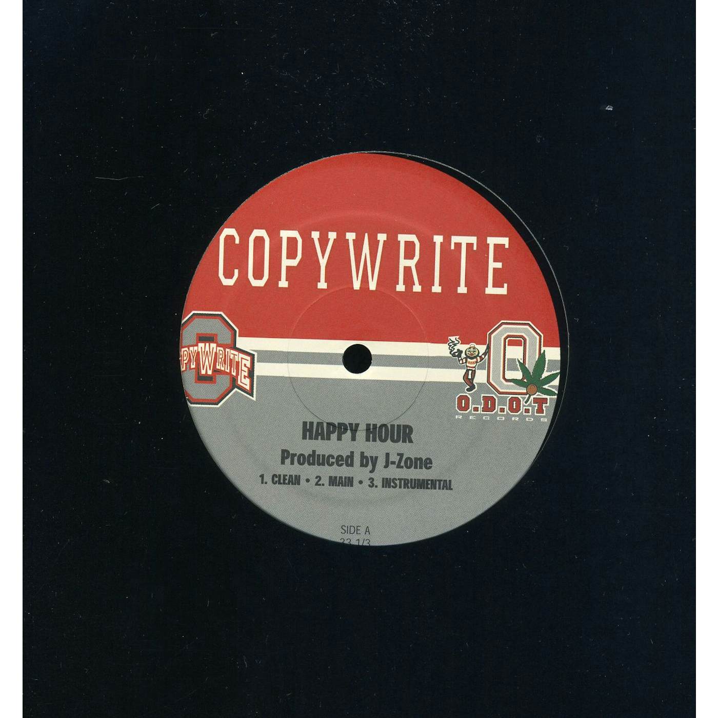 Copywrite HAPPY HOUR / BEAUTIFUL TRAINWRECK Vinyl Record