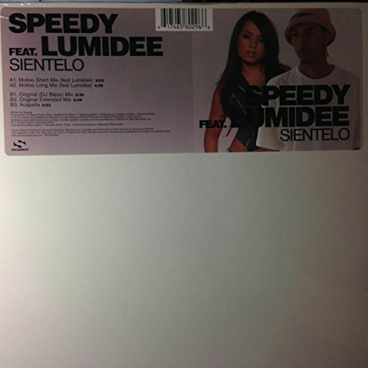 Speedy Sientelo Vinyl Record