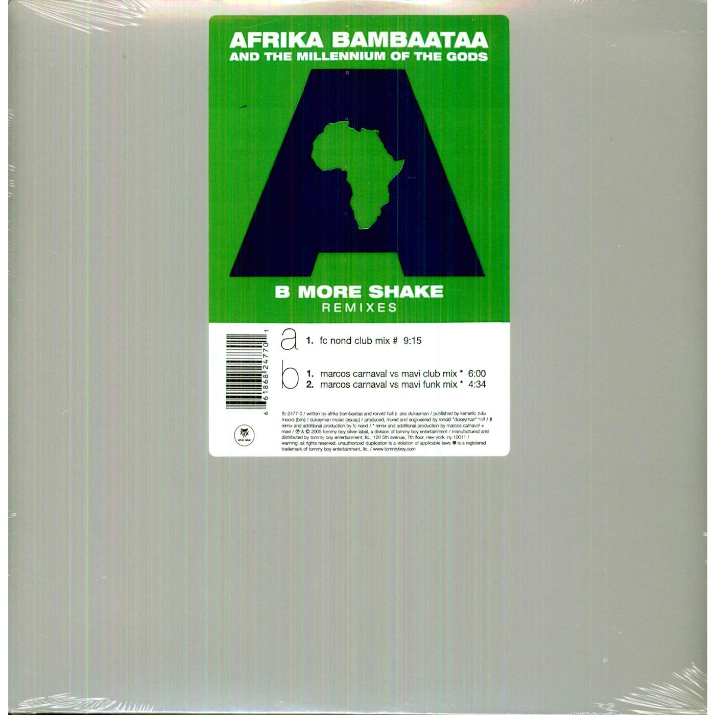 Afrika Bambaataa B MORE SHAKE Vinyl Record