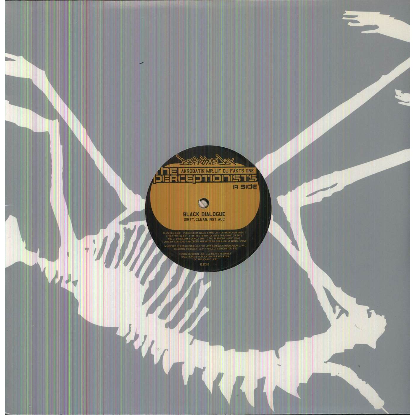 The Perceptionists BLACK DIALOGUE / 5 O'CLOCK / CHAMPION SCRATCH Vinyl Record