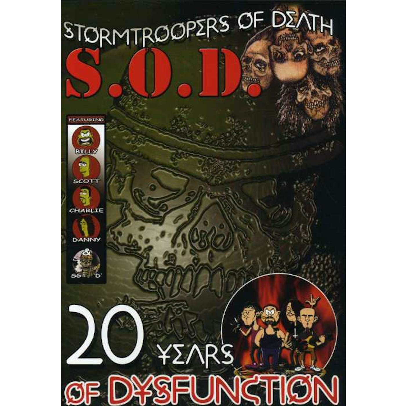 SOD 20 YEARS OF DYSFUNCTION DVD