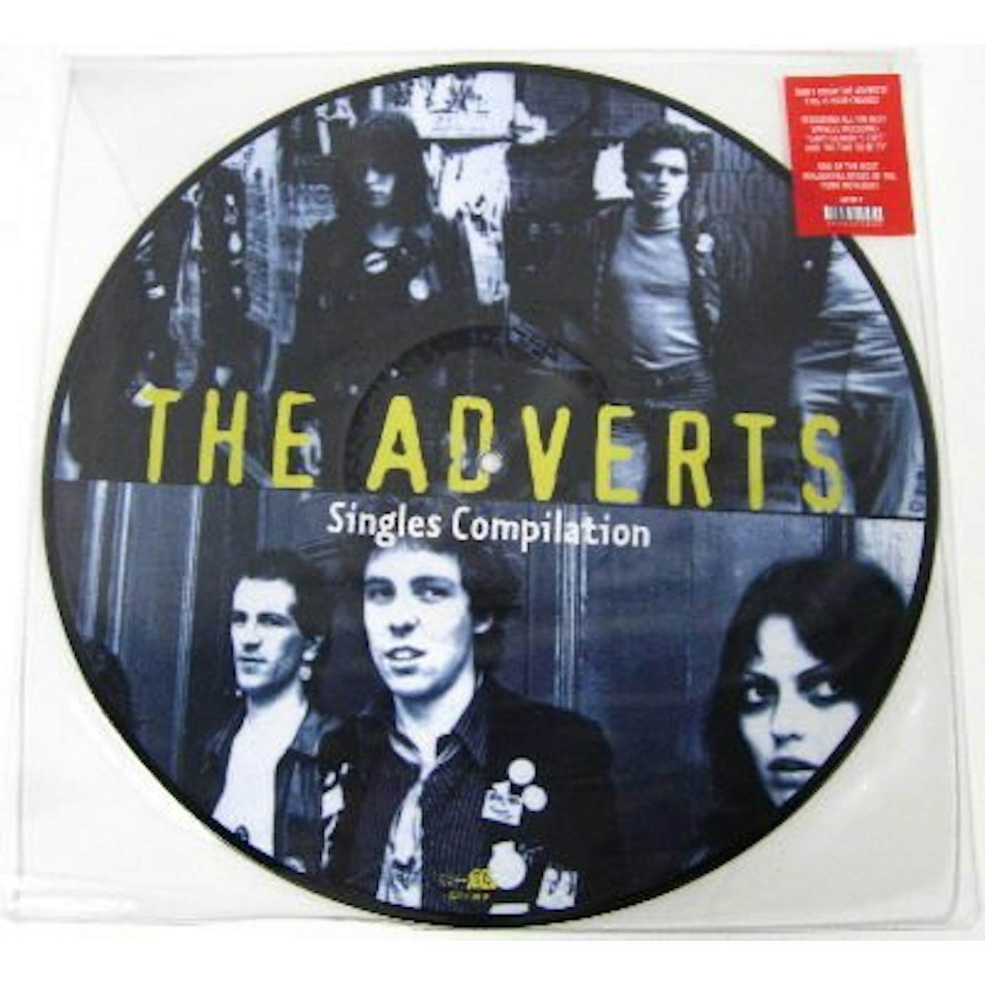 The Adverts SINGLES COLLECTION (PICTURE DISC) Vinyl Record