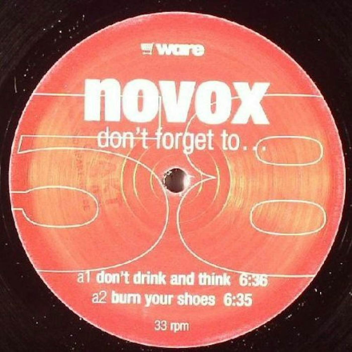 Novox DON'T FORGET TO Vinyl Record