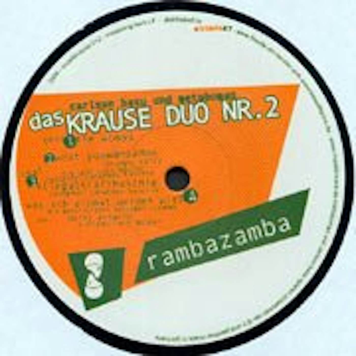 Krause Duo Nr. 2 RAMBAZAMBA Vinyl Record