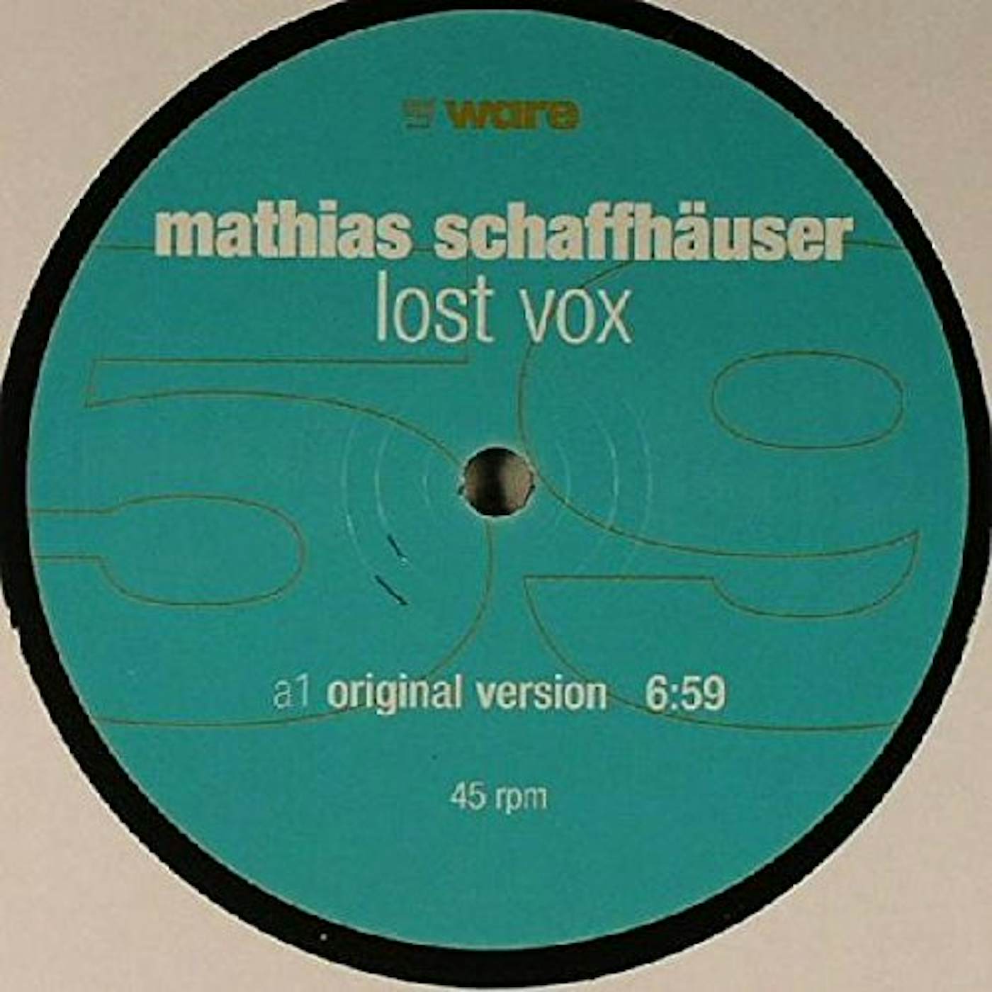 Mathias Schaffhäuser Lost Vox Vinyl Record