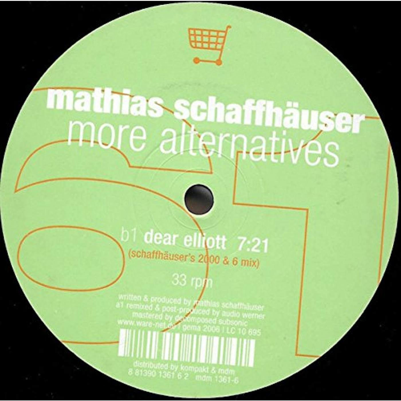 Mathias Schaffhäuser MORE ALTERNATIVES Vinyl Record