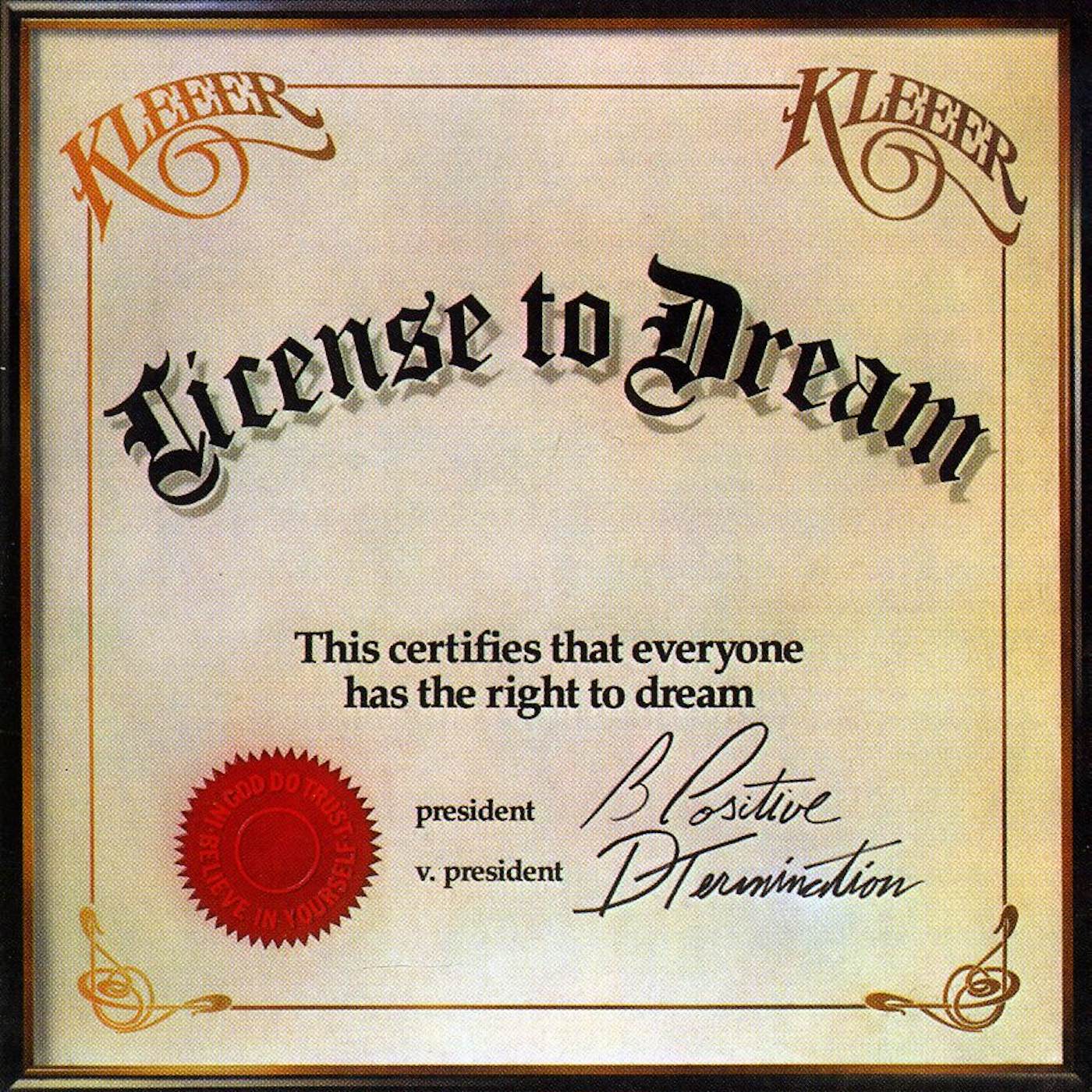 Kleeer LICENSE DREAM CD