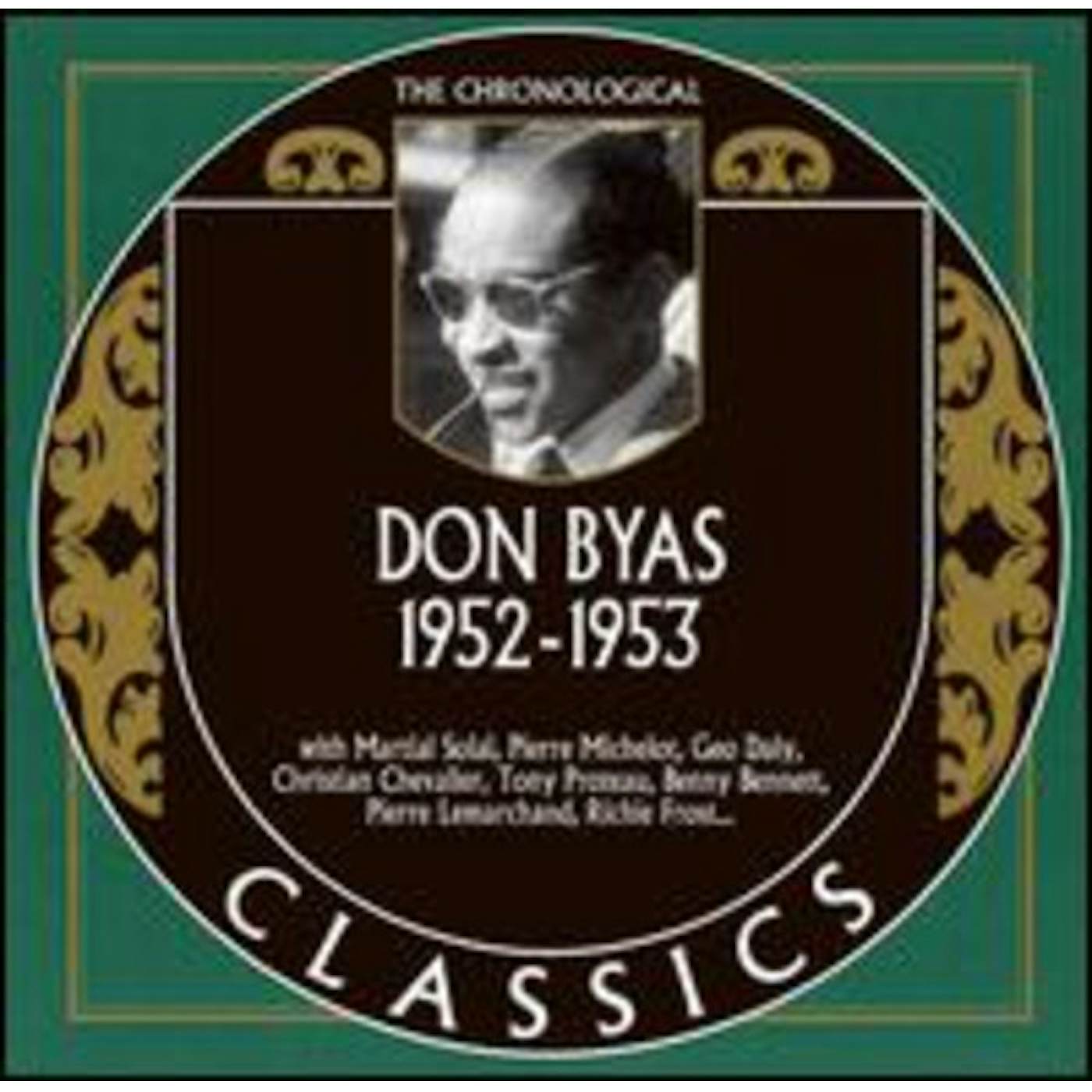 CHRONOLOGICAL DON BYAS 1952 - 1953 CD