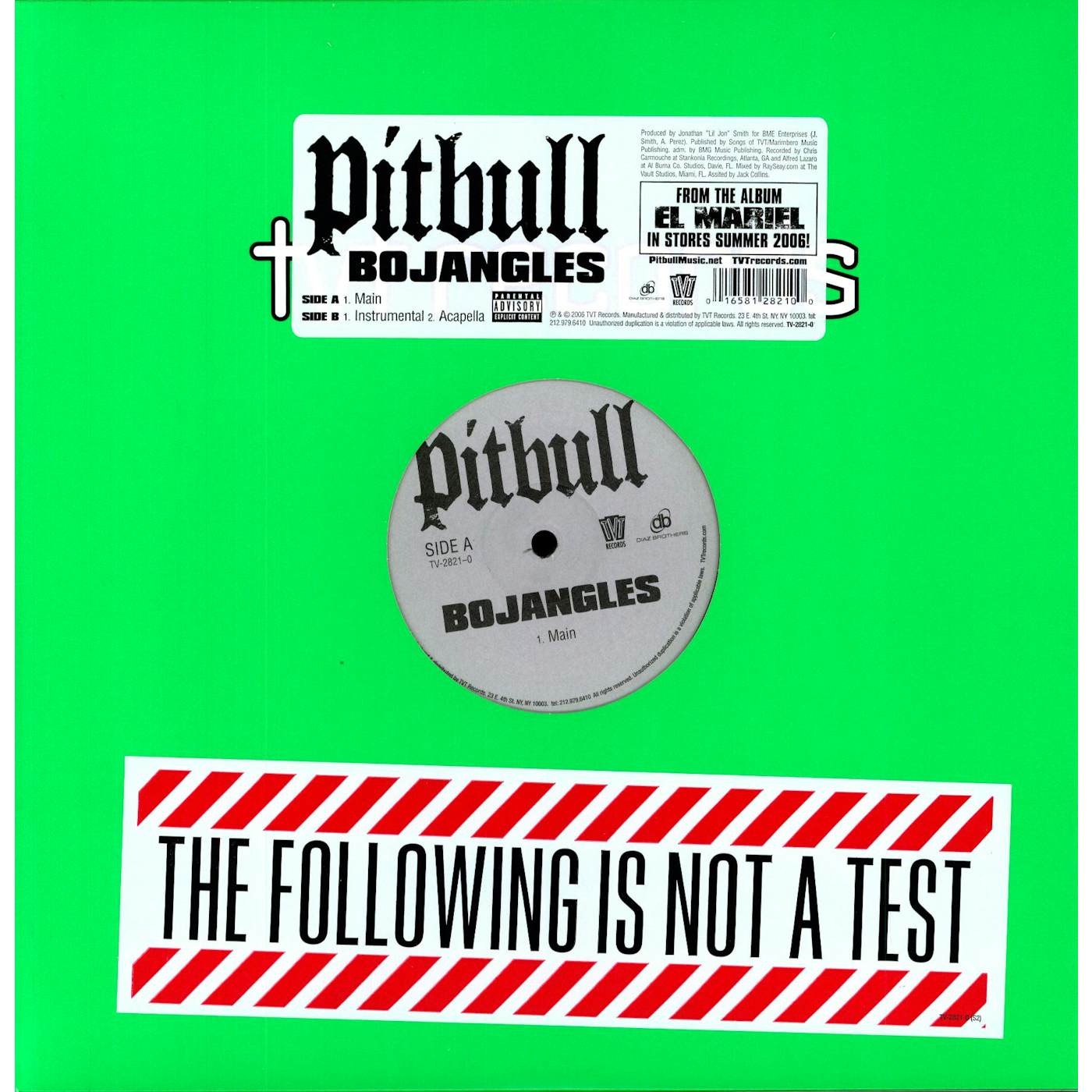 Pitbull Bojangles Vinyl Record