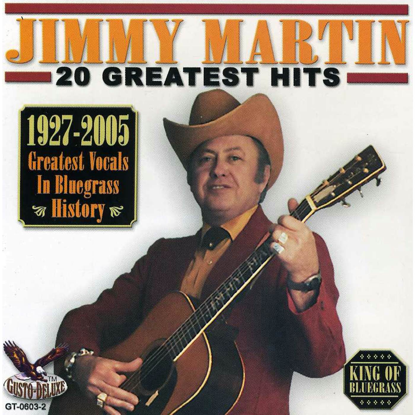 Jimmy Martin 20 GREATEST HITS CD