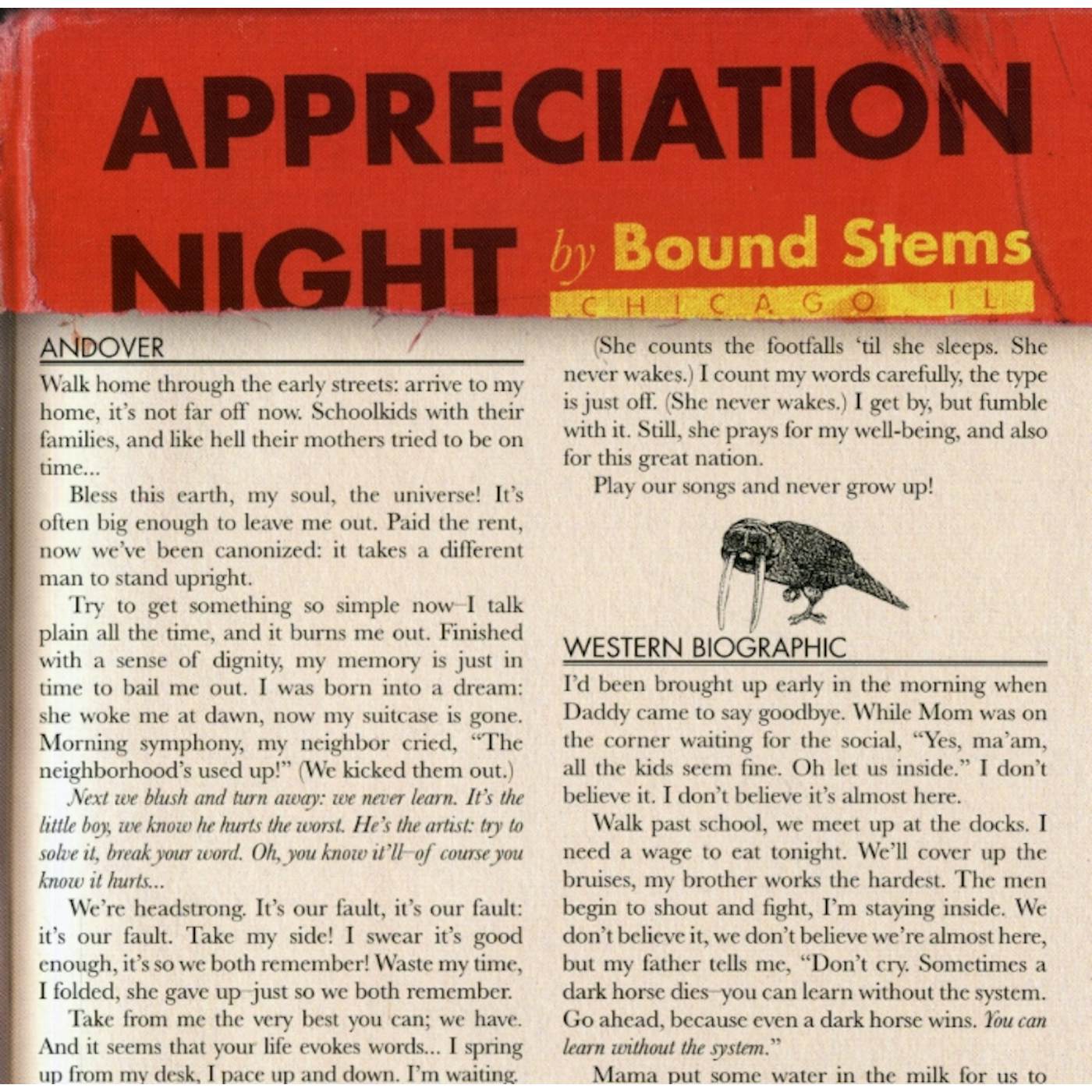 Bound Stems APPRECIATION NIGHT CD