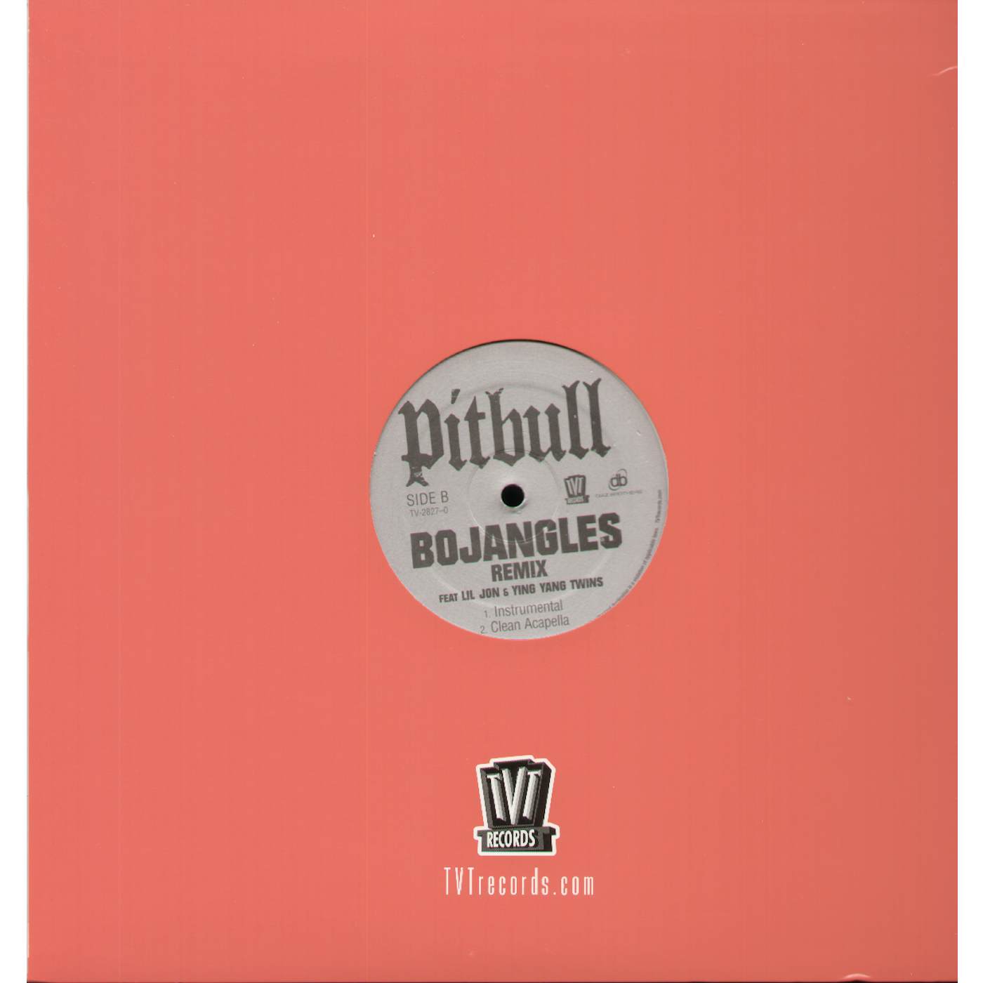 Pitbull BOJANGLES REMIX Vinyl Record