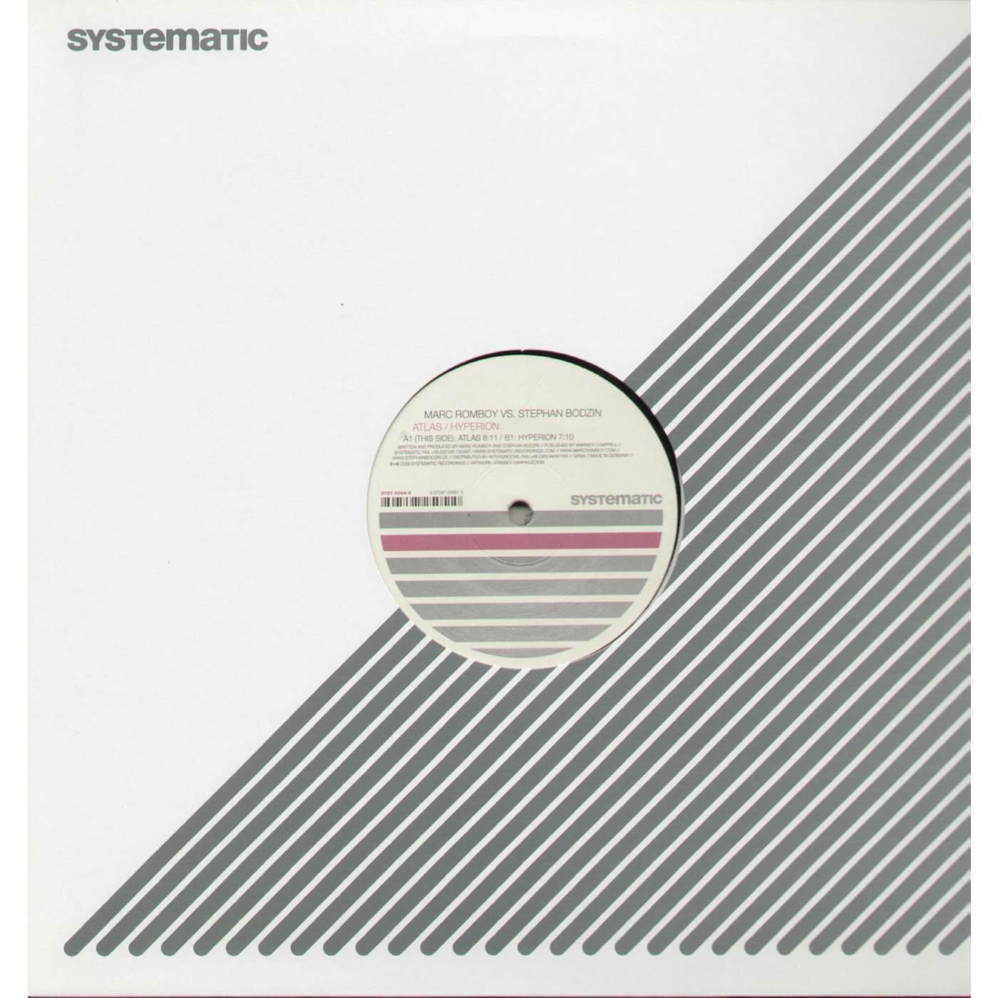 Stephan Bodzin vs Marc Romboy Atlas / Hyperion Vinyl Record