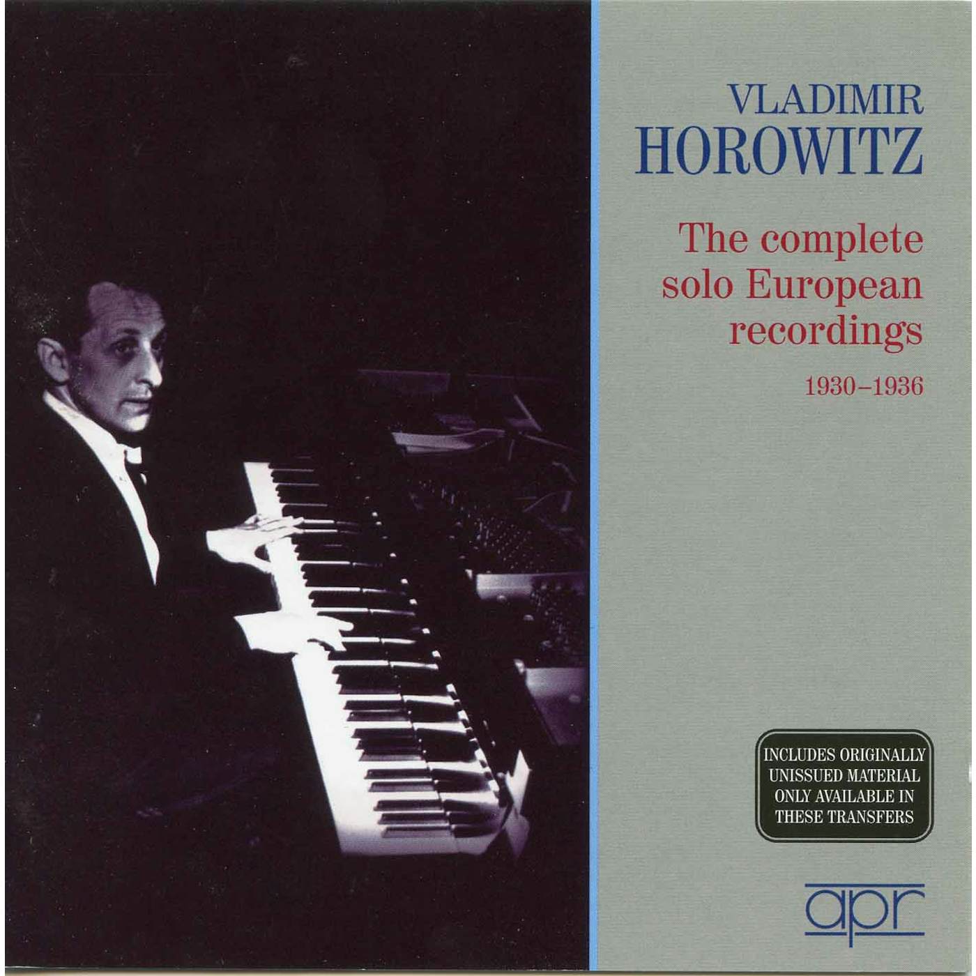 Horowitz, Vladimir COMPLETE SOLO EUROPEAN RECORDINGS 1930-36 CD