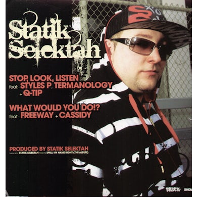 Statik Selektah NO HOLDING BACK / HARDCORE Vinyl Record
